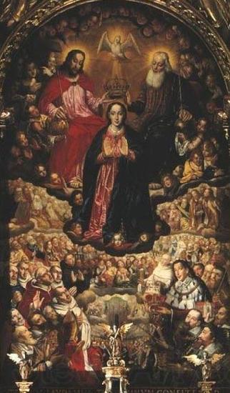 Herman Han Coronation of the Virgin Mary. Spain oil painting art